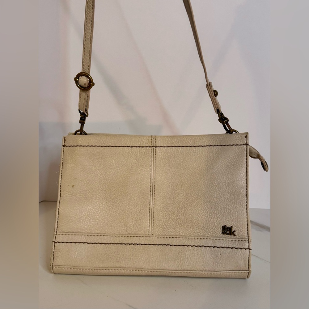 The Sak Leather Clutch Bags for Women in Cream